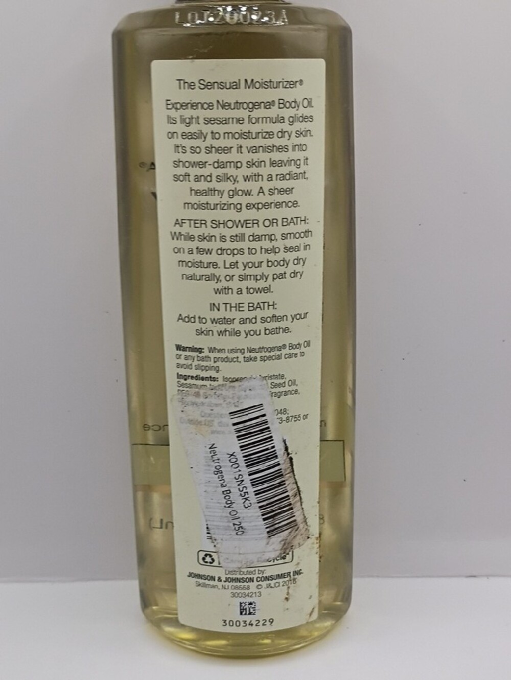 New 💛🖤Neutrogena Body Oil Light Sesame Formula - Picture 4 of 4